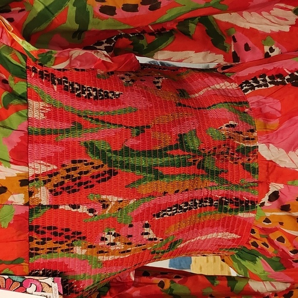 New FARM RIO Tropical Ruffle Sleeve Romper - Picture 12 of 16